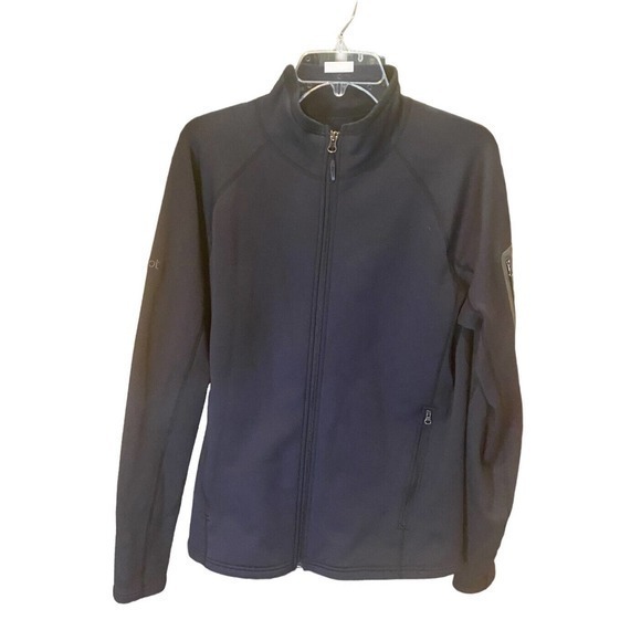 Marmot Jacket Mens Medium Black Activewear Zip Up Lightweight Stretch‎ Fleece - Picture 1 of 7